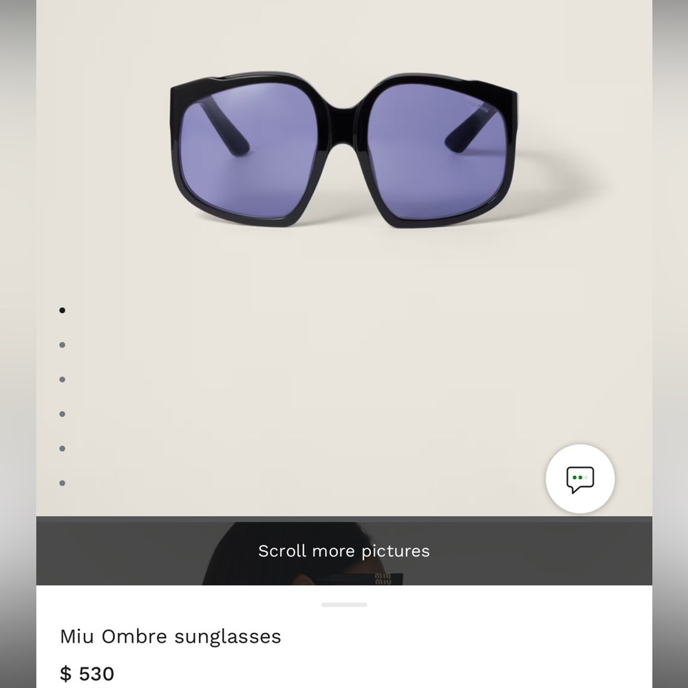 Mi Black Frame Sunglasses with Purple Lenses